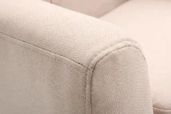 Miliboo Fauteuil Enfant-Fauteuil enfant scandinave en tissu rose poudré et bois clair NORKID