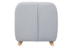 Miliboo Fauteuil Enfant-Fauteuil enfant scandinave en tissu gris clair et bois clair NORKID