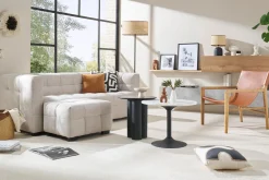 Miliboo Fauteuil Design|Voir Tous Les Fauteuils-Fauteuil ethnique bois teck massif et cuir marron CHILLY