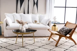 Miliboo Fauteuil Design|Voir Tous Les Fauteuils-Fauteuil ethnique en bois teck massif et cannage en rotin naturel HAMMA