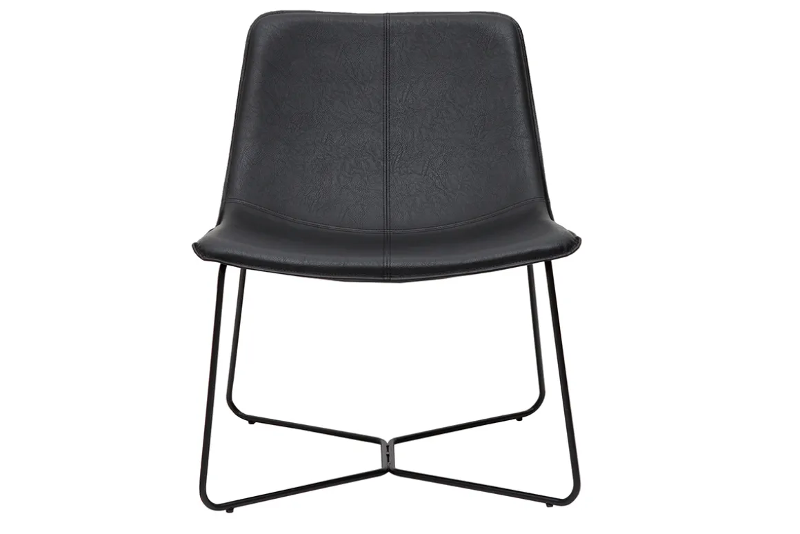 Miliboo Fauteuil Design|Voir Tous Les Fauteuils-Fauteuil noir SANTI