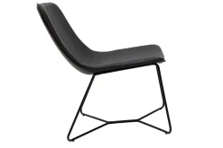 Miliboo Fauteuil Design|Voir Tous Les Fauteuils-Fauteuil noir SANTI