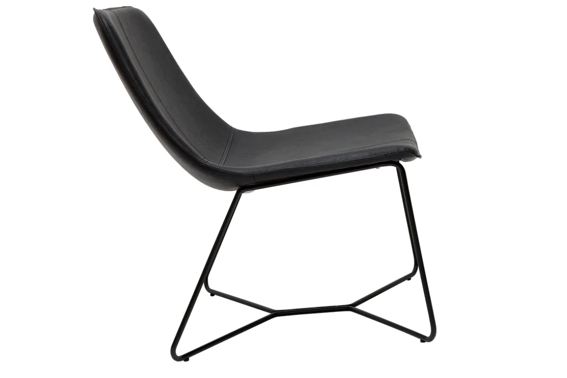 Miliboo Fauteuil Design|Voir Tous Les Fauteuils-Fauteuil noir SANTI