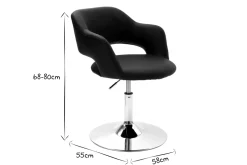 Miliboo Fauteuil Design|Voir Tous Les Fauteuils-Fauteuil pivotant design blanc et acier chromé JESSY