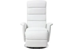 Miliboo Fauteuil Relax|Voir Tous Les Fauteuils-Fauteuil relax manuel blanc NELSON
