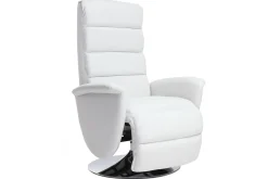 Miliboo Fauteuil Relax|Voir Tous Les Fauteuils-Fauteuil relax manuel blanc NELSON