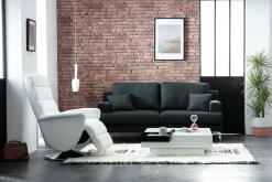 Miliboo Fauteuil Relax|Voir Tous Les Fauteuils-Fauteuil relax manuel blanc NELSON