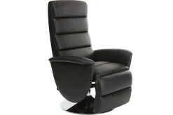 Miliboo Fauteuil Relax|Voir Tous Les Fauteuils-Fauteuil relax manuel noir NELSON