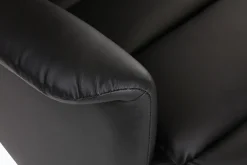 Miliboo Fauteuil Relax|Voir Tous Les Fauteuils-Fauteuil relax manuel noir NELSON
