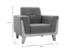 Miliboo Fauteuil Design|Voir Tous Les Fauteuils-Fauteuil scandinave en tissu terracotta et bois clair FJORD