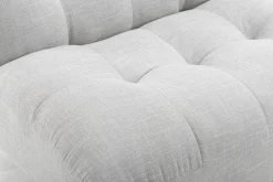 Miliboo Fauteuil Design|Voir Tous Les Fauteuils-Fauteuil scandinave en tissu gris clair et bois clair YUMI