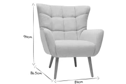 Miliboo Fauteuil Design|Voir Tous Les Fauteuils-Fauteuil scandinave tissu effet velours texturé vert foncé et bois clair AVERY