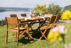 Miliboo Chaise De Jardin-Fauteuils de jardin empilables en bois massif (lot de 2) CANOPEE