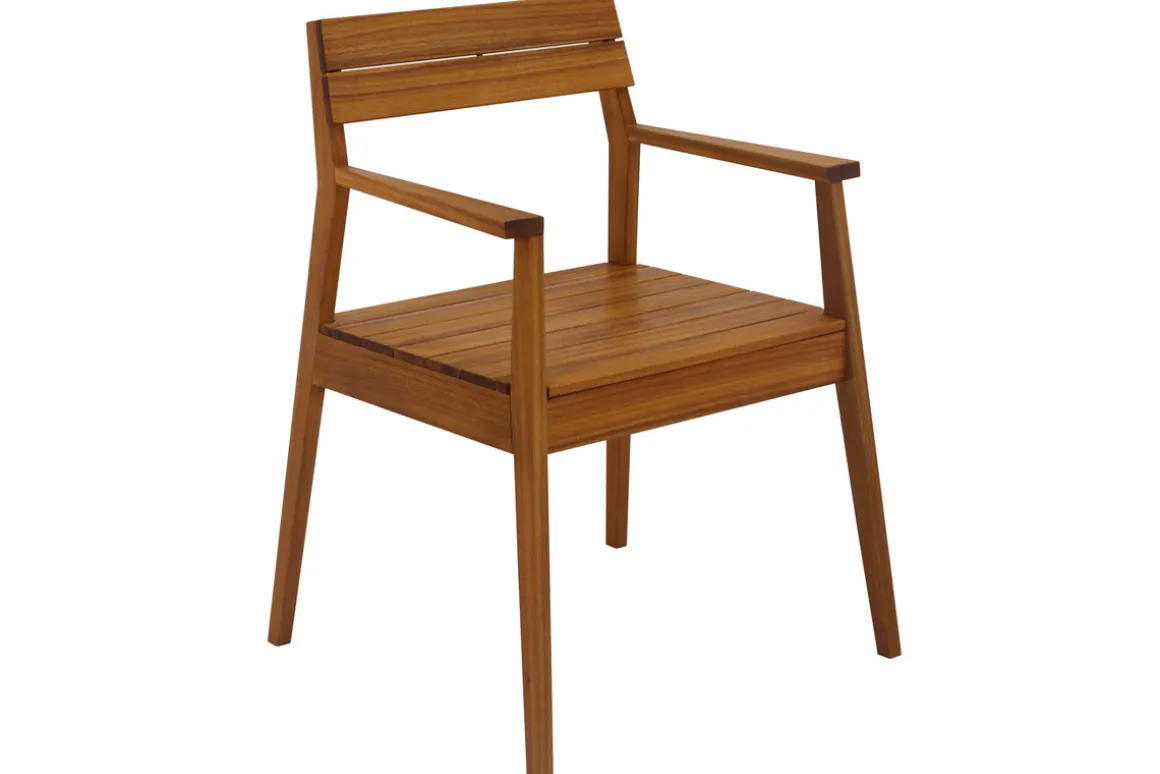 Miliboo Chaise De Jardin-Fauteuils de jardin en bois massif (lot de 2) CANOPEE