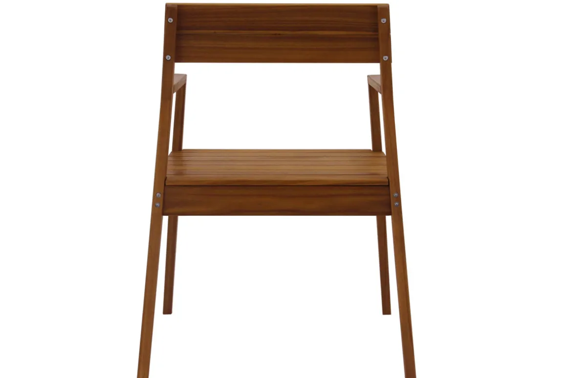 Miliboo Chaise De Jardin-Fauteuils de jardin en bois massif (lot de 2) CANOPEE