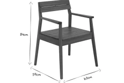 Miliboo Chaise De Jardin-Fauteuils de jardin en bois massif (lot de 2) CANOPEE