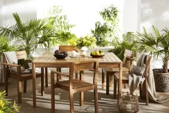 Miliboo Chaise De Jardin-Fauteuils de jardin en bois massif (lot de 2) AKIS