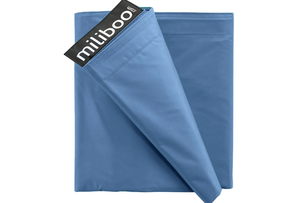 Miliboo Pouf|Pouf-Housse de pouf géant bleu canard BIG MILIBAG