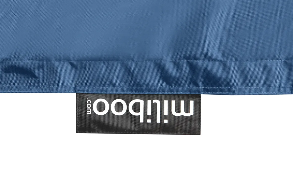 Miliboo Pouf|Pouf-Housse de pouf géant bleu canard BIG MILIBAG