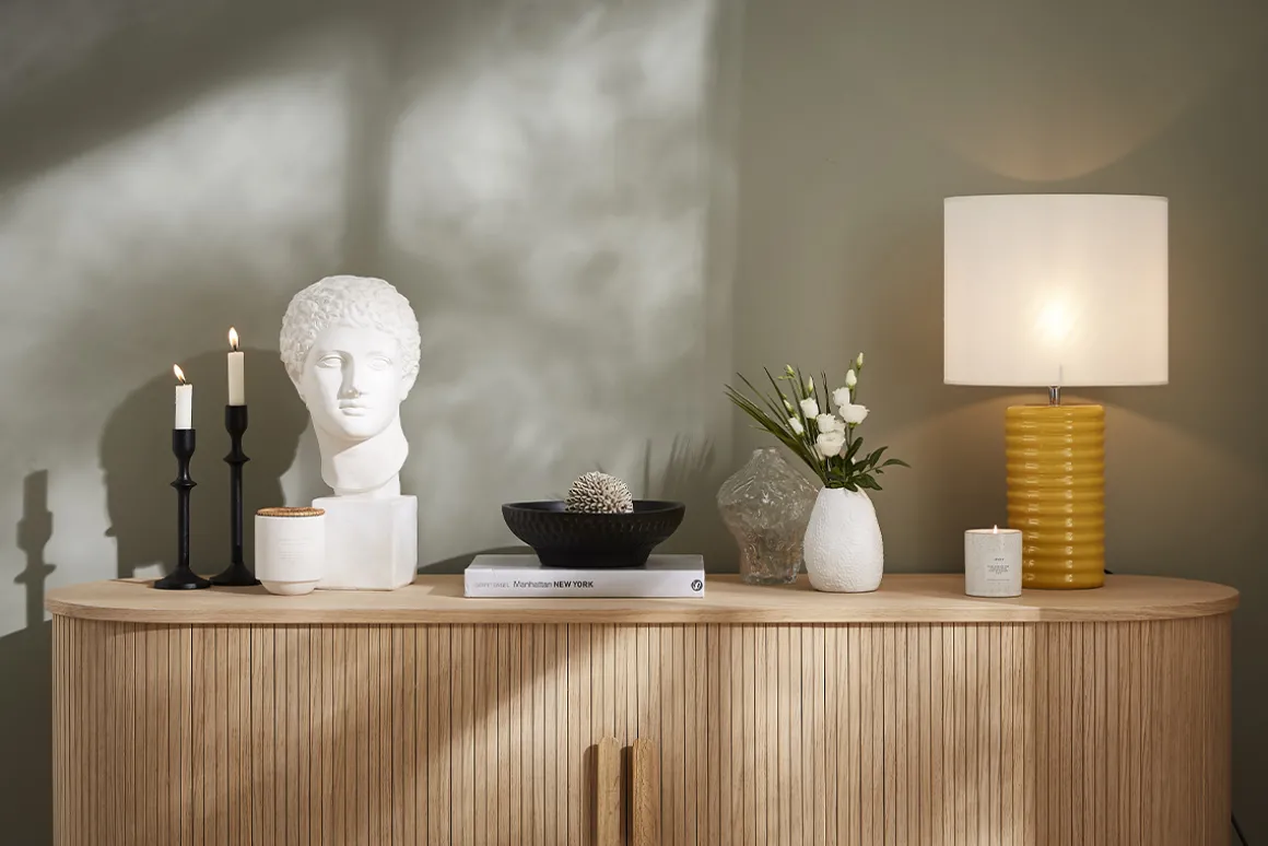 Miliboo Lampe À Poser|Lampe À Poser-Lampe à poser en céramique émaillée terracotta et abat-jour écru H53 cm BERRO