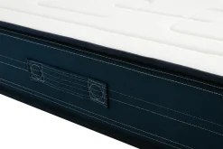 Miliboo Lit Adulte|Matelas-Lit 2 places 160x200 cm avec sommiers tapissiers et matelas avec accueil mousse mémoire de forme BENJI