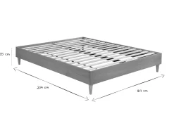 Miliboo Lit Adulte-Lit 2 places 160x200 cm bois clair AYO