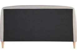 Miliboo Lit Adulte-Lit 2 places 140x200 cm en tissu beige NIELS