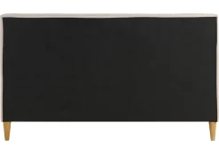 Miliboo Lit Adulte-Lit 2 places 160x200 cm en tissu beige DIANE