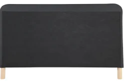 Miliboo Lit Adulte-Lit 2 places 160x200 cm en tissu gris foncé capitonné HOLSEN