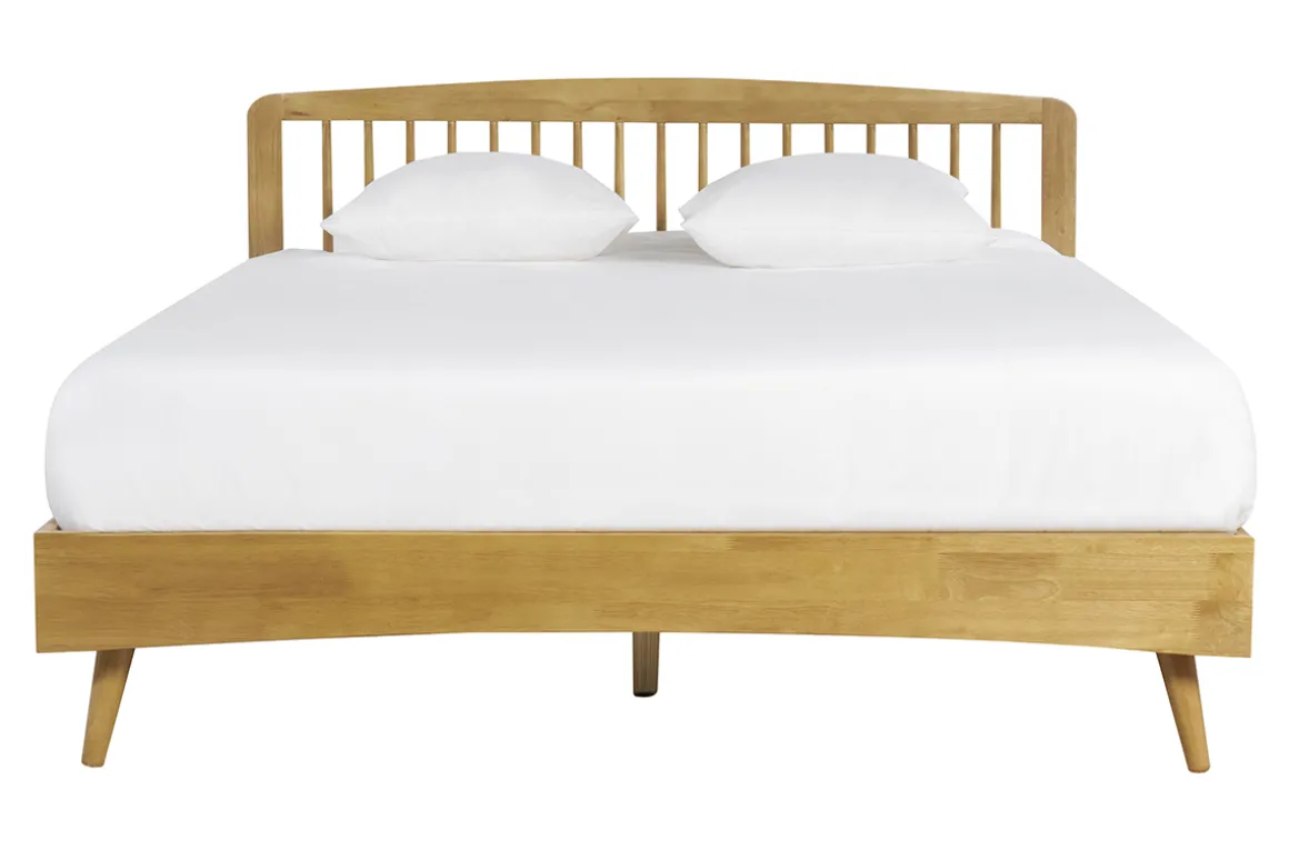 Miliboo Lit Adulte-Lit 2 places 160x200 en bois TERRY