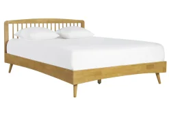Miliboo Lit Adulte-Lit 2 places 160x200 en bois TERRY
