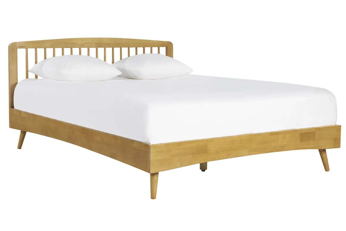 Miliboo Lit Adulte-Lit 2 places 160x200 en bois TERRY