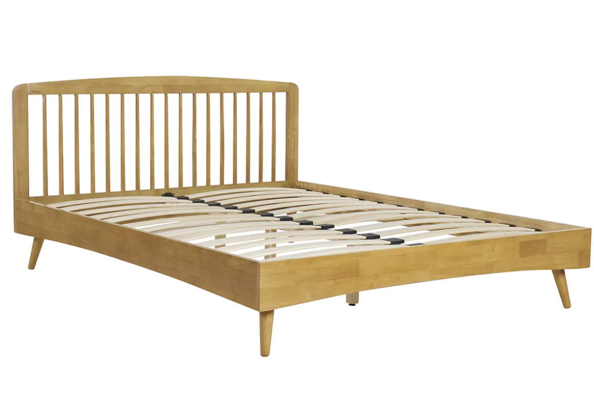 Miliboo Lit Adulte-Lit 2 places 160x200 en bois TERRY