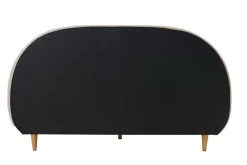 Miliboo Lit Adulte-Lit 2 places 160x200 en tissu beige CHARLINE