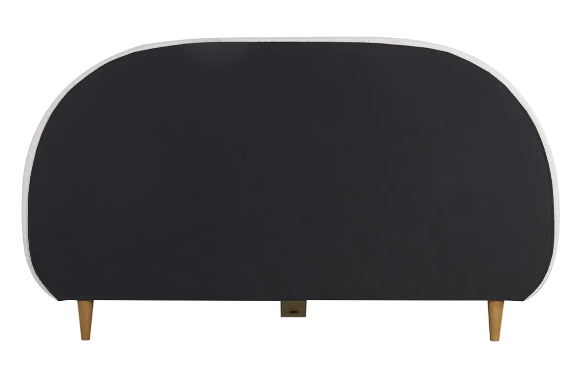 Miliboo Lit Adulte-Lit 2 places 160x200 en tissu effet laine bouclée CHARLINE