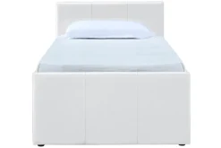 Miliboo Lit Enfant|Lit Enfant-Lit gigogne blanc mat 90x190 cm MACCO