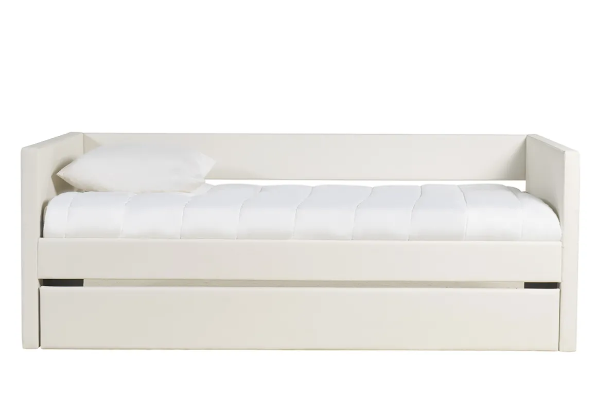 Miliboo Lit Adulte|Lit Enfant-Lit gigogne blanc 90x190 cm ELIE