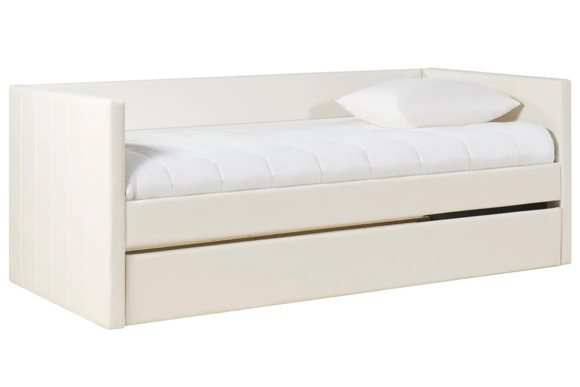 Miliboo Lit Adulte|Lit Enfant-Lit gigogne blanc 90x190 cm ELIE