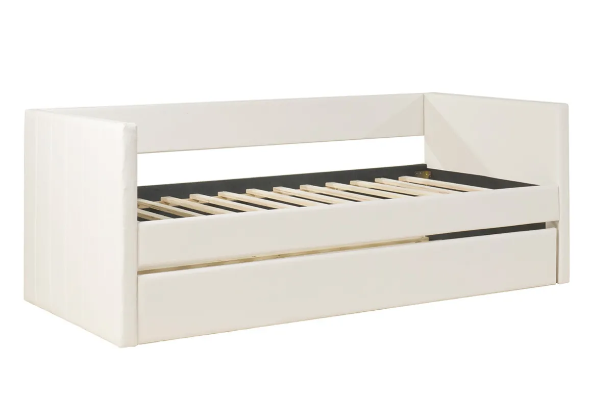 Miliboo Lit Adulte|Lit Enfant-Lit gigogne blanc 90x190 cm ELIE