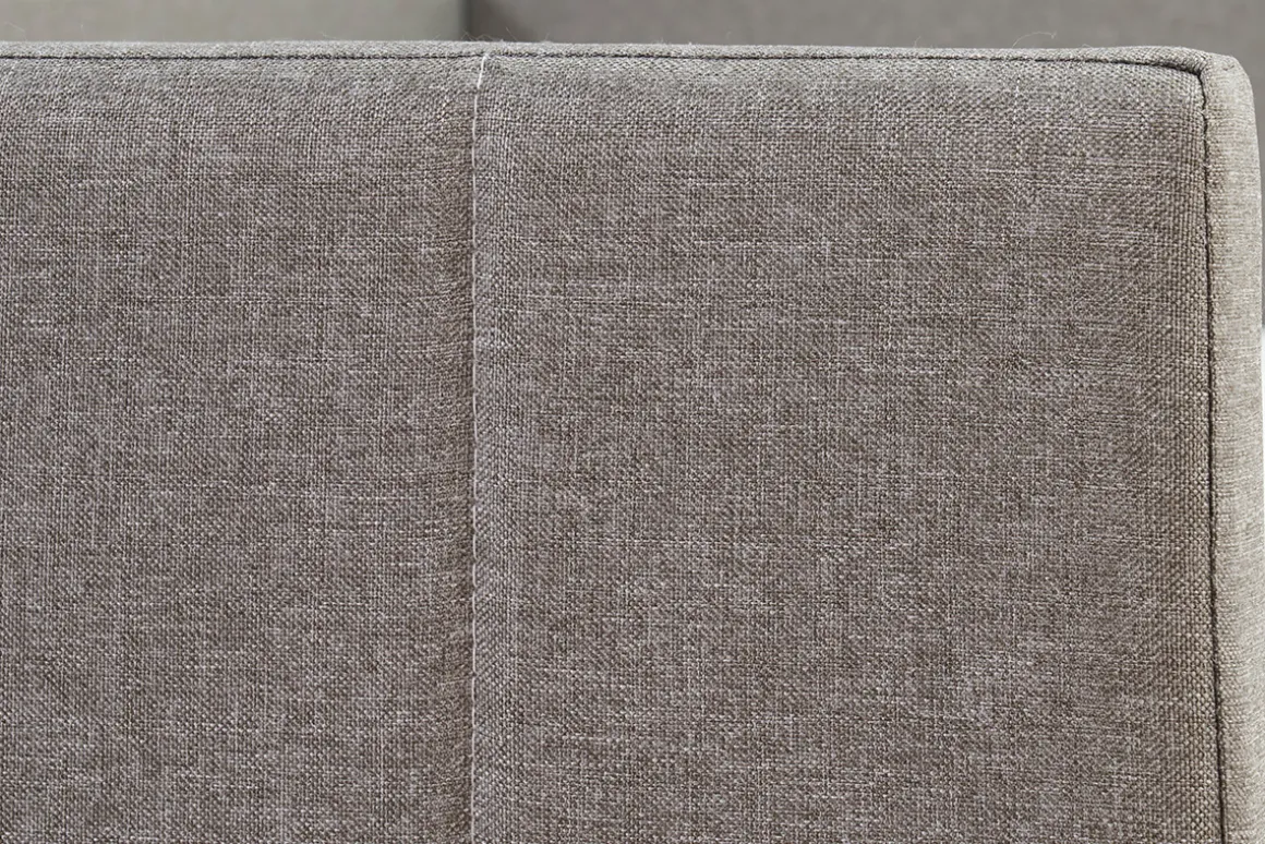 Miliboo Lit Adulte|Lit Enfant-Lit gigogne en tissu gris 90x190 cm ELIE