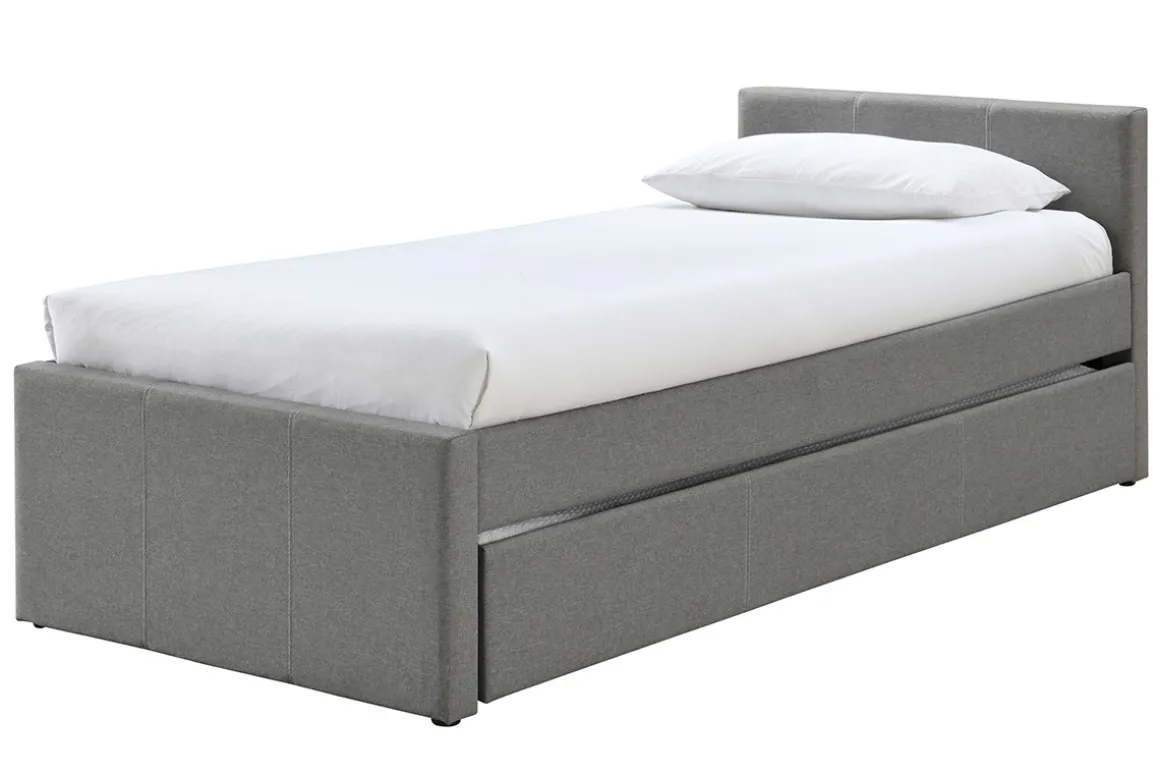 Miliboo Lit Enfant|Lit Enfant-Lit gigogne gris 90x190 cm MACCO