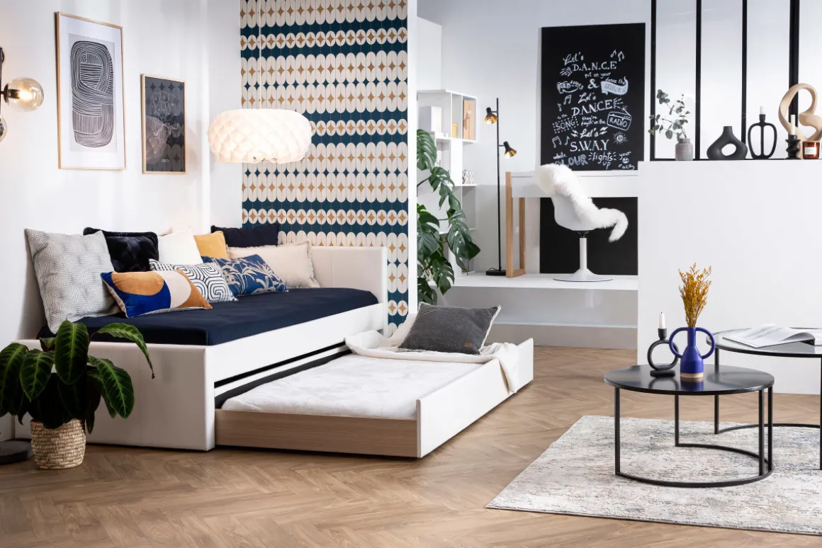 Miliboo Lit Enfant|Lit Enfant-Lit gigogne gris 90x190 cm MACCO