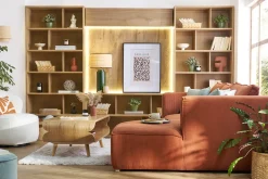 Miliboo Bibliothèque Et Étagère|Bibliothèque Et Étagère-Élément mural TV vertical finition bois clair L29 cm ETERNEL