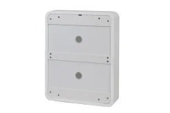 Miliboo Meuble D'entrée|Meuble À Chaussures-Meuble à chaussures design finition blanc brillant 2 tiroirs L66 cm KOPEN