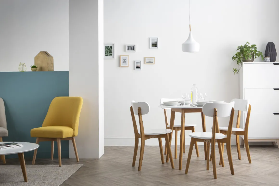 Miliboo Bibliothèque Et Étagère|Bibliothèque Et Étagère-Meuble de rangement haut blanc et bois clair 3 portes L60 cm LEENA