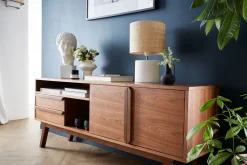 Miliboo Meuble Tv Design-Meuble TV - Buffet vintage bois foncé noyer L160 cm VOLVER