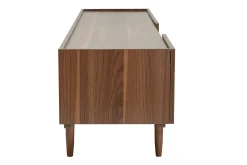 Miliboo Meuble Tv Design-Meuble TV bois foncé noyer 3 portes L180 cm SANAA