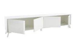 Miliboo Meuble Tv Design-Meuble TV design finition blanc brillant L205 cm NEMA