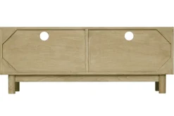 Miliboo Meuble Tv Design-Meuble TV en bois clair et cannage rotin L120 cm GALINA