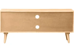 Miliboo Meuble Tv Design-Meuble TV en bois clair manguier massif gravé 2 portes L135 cm RUBIA